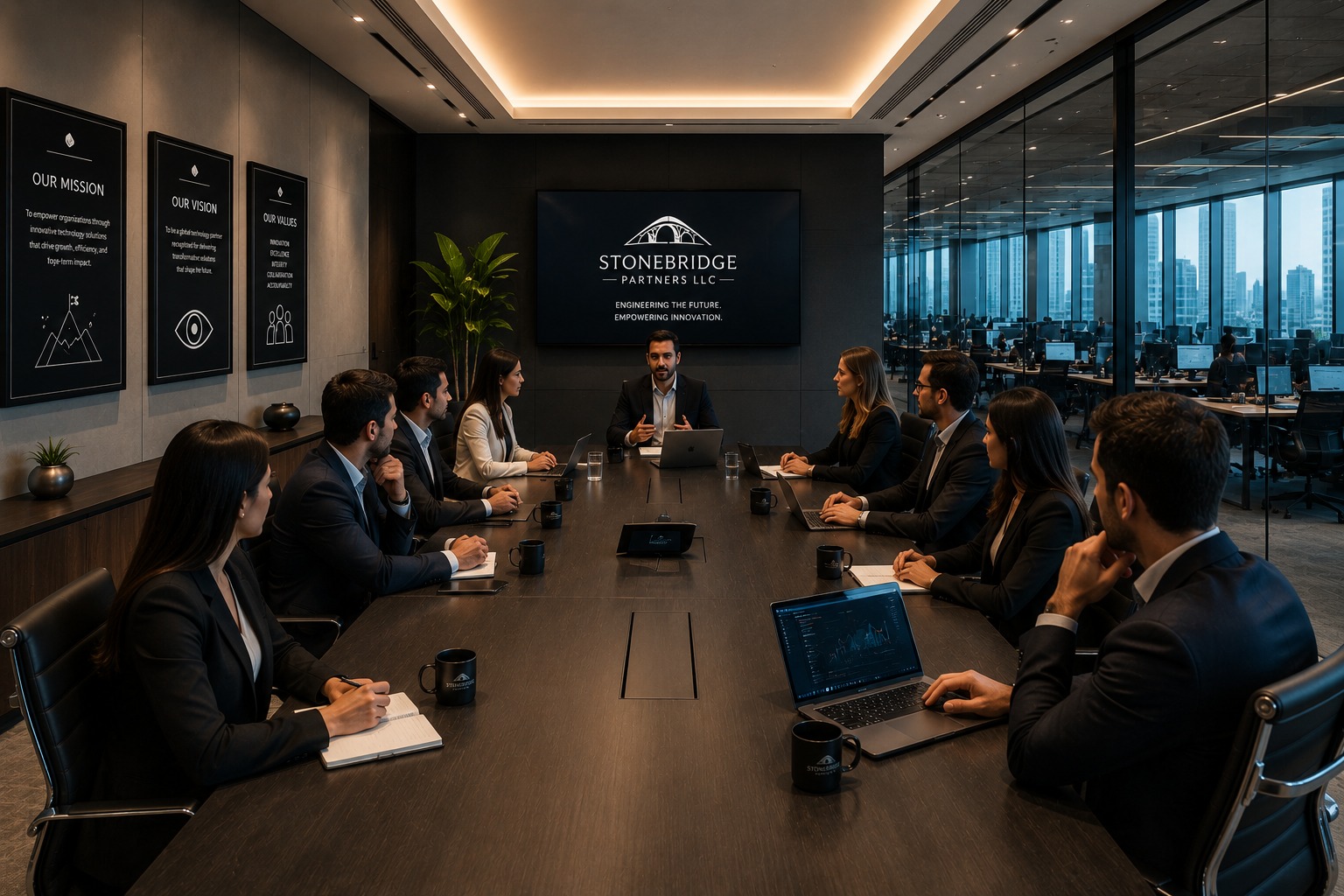 Stonebridge Partners LLC executive technology strategy meeting