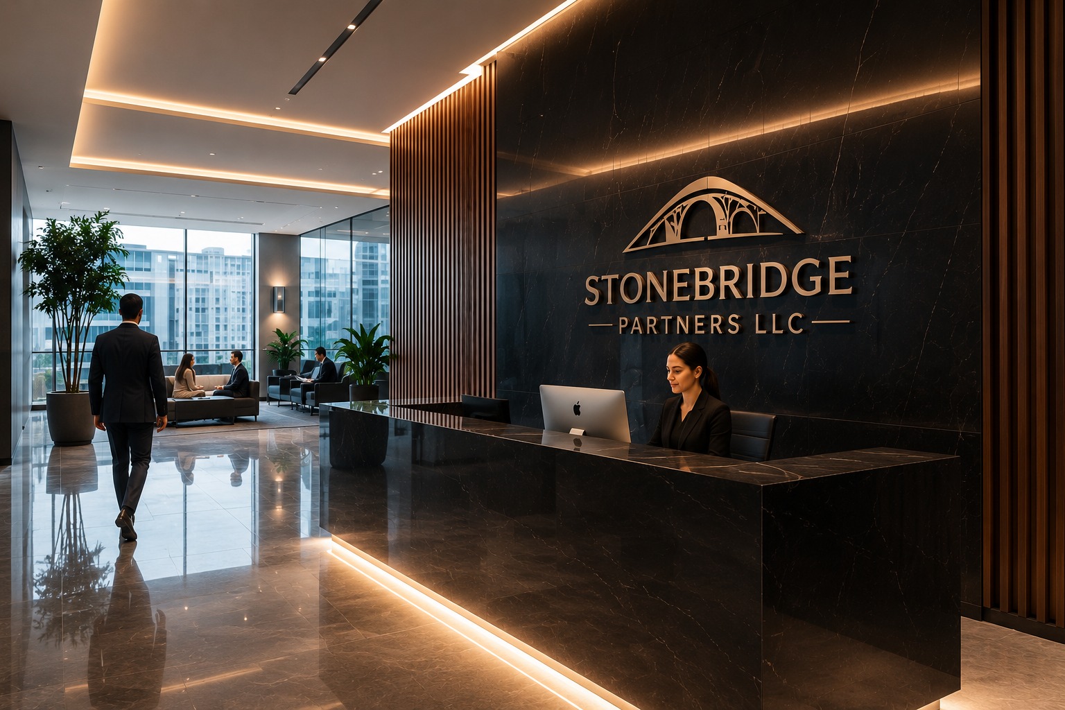 Stonebridge Partners LLC corporate reception area